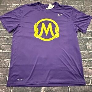 Nike Mamba Sports Academy Kobe Bryant Men’s Purple Large T Shirt Dri Fit Lakers